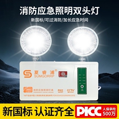 消防应急灯写字楼安全出口紧急疏散照明灯二合一标识牌充电蓄电池