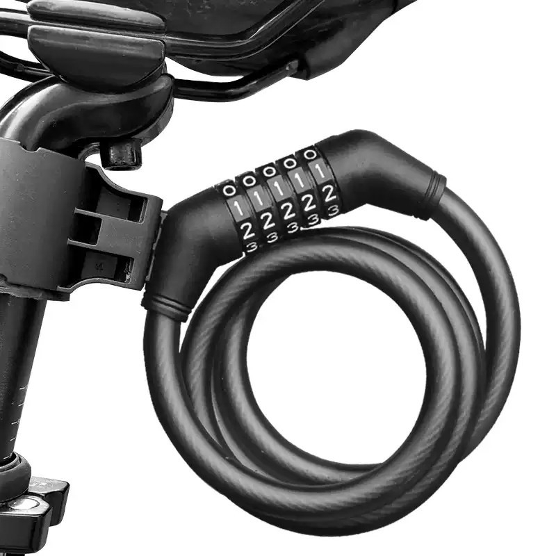 中立自行车锁防盗锁密码锁便携式固定滑板山地车电动车专用单车锁