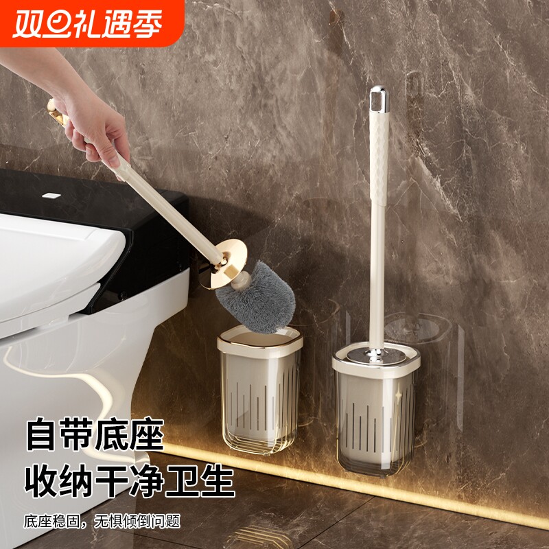 2025长柄新款马桶刷壁挂家用无死角洗厕所刷子卫生间坐便清洁马桶