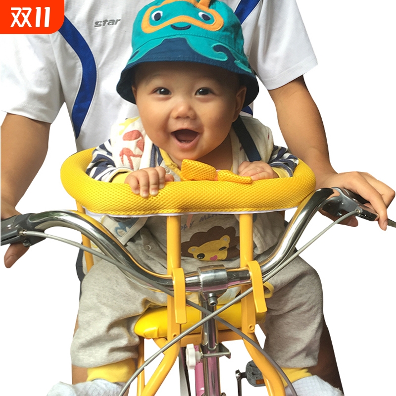 包邮宝宝单车前坐自行车儿童安全座椅加厚电动车座椅快拆前座后座