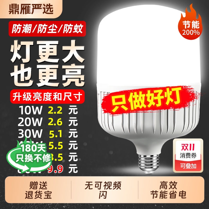 鼎雁220V三级能效灯泡