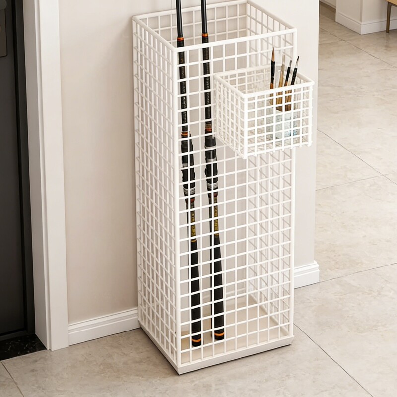 鱼竿收纳架家用渔具多功能大容量储物架放置架落地式路亚杆展示架