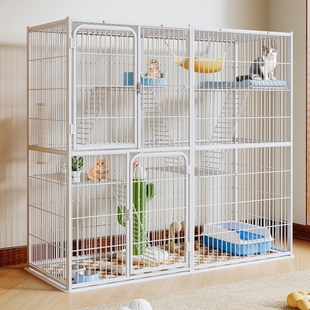 猫笼子室内超大自由空间宠物别墅猫产房猫舍猫窝家用型猫爬架组装