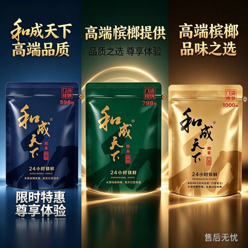和成天下门店提供598元-798元-1000元包称重批发海南万宁青果槟榔
