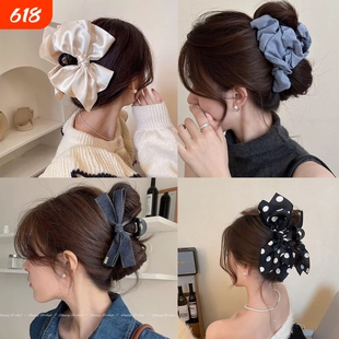 复古水洗牛仔大肠发圈肥肠圈发圈发绳头饰女新款发饰