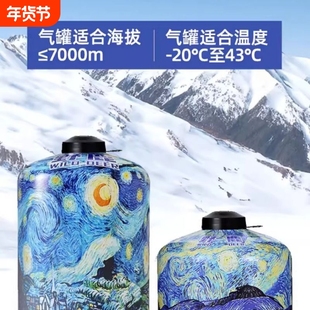 高山气罐户外燃气罐扁气罐煤气高原罐装露营炉具小罐丁烷气卡式炉
