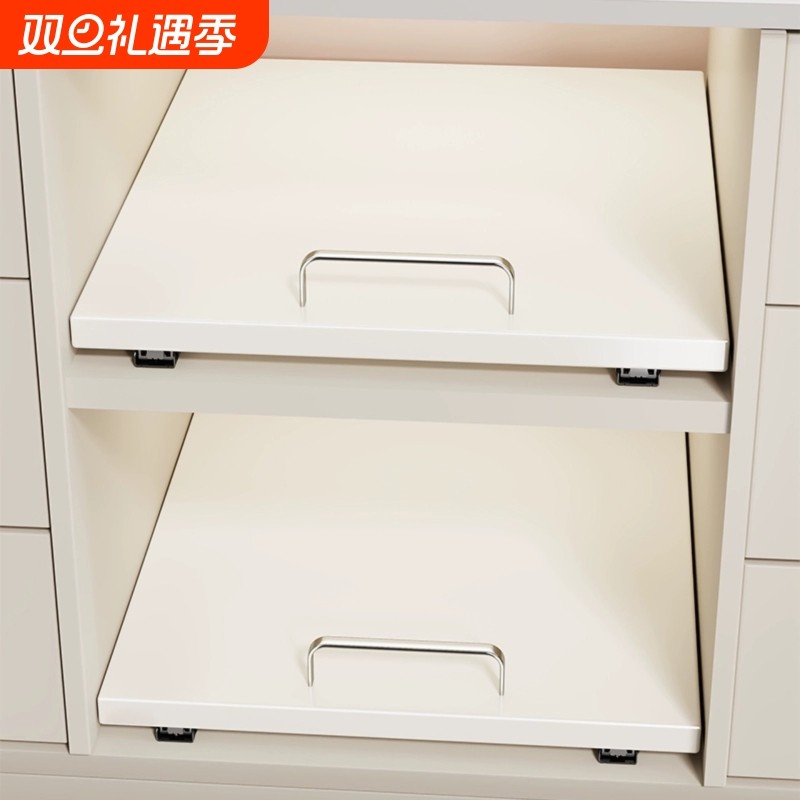 厨房下水槽拉篮橱柜内抽拉架餐具调味料储物柜置物架抽屉收纳架子