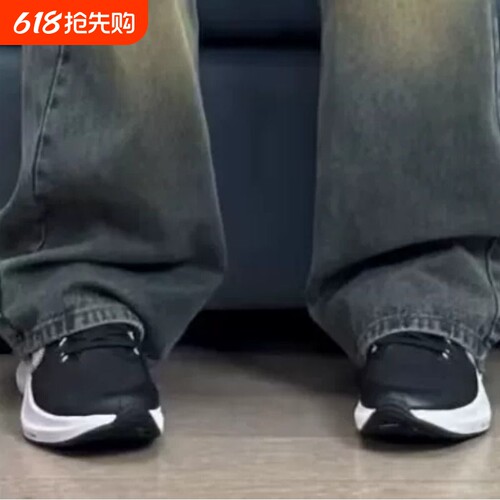 Zoom Winflo 8 舒适防滑耐磨 低帮 休闲训练跑步鞋 男女款 黑白