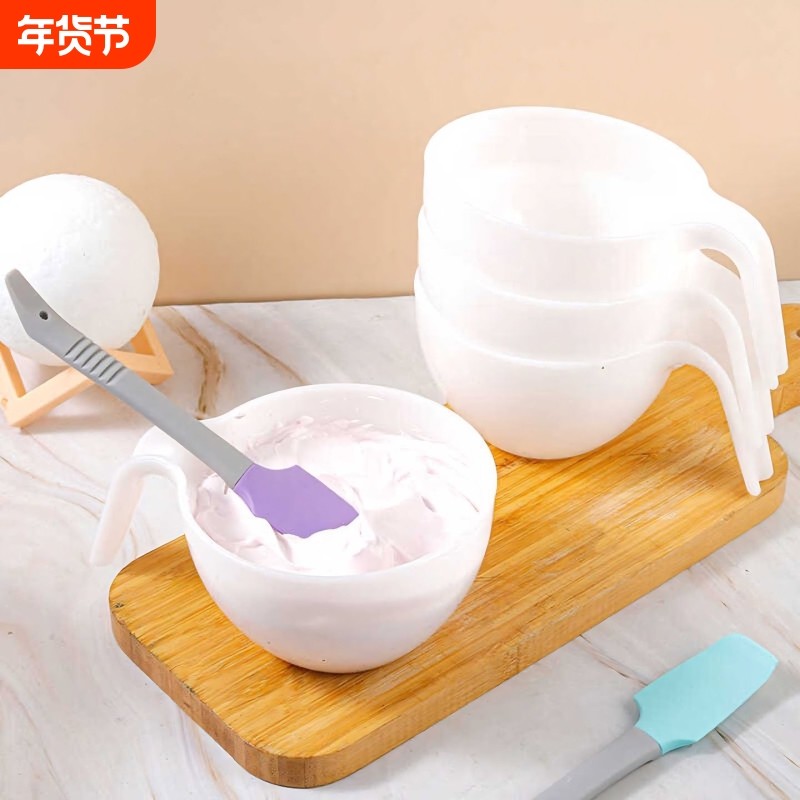 调色碗蛋糕奶油裱花豆沙糖霜搅拌盆大号手柄碗弯硅胶刮刀烘焙工具,厨房/烹饪用具,其它烘焙器具,淘宝优惠券,粉丝福利购,淘宝优惠卷