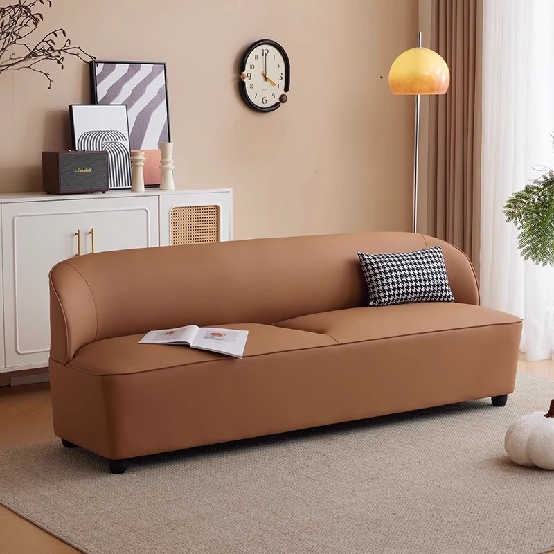 沙发客厅小户型简约出租房公寓民宿双三人布艺直排小沙发2025新款