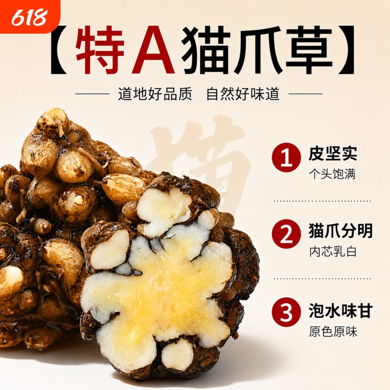 正品猫爪草中药材野生猫抓草中草药材猫瓜草猫爪茶毛抓草新鲜陈皮