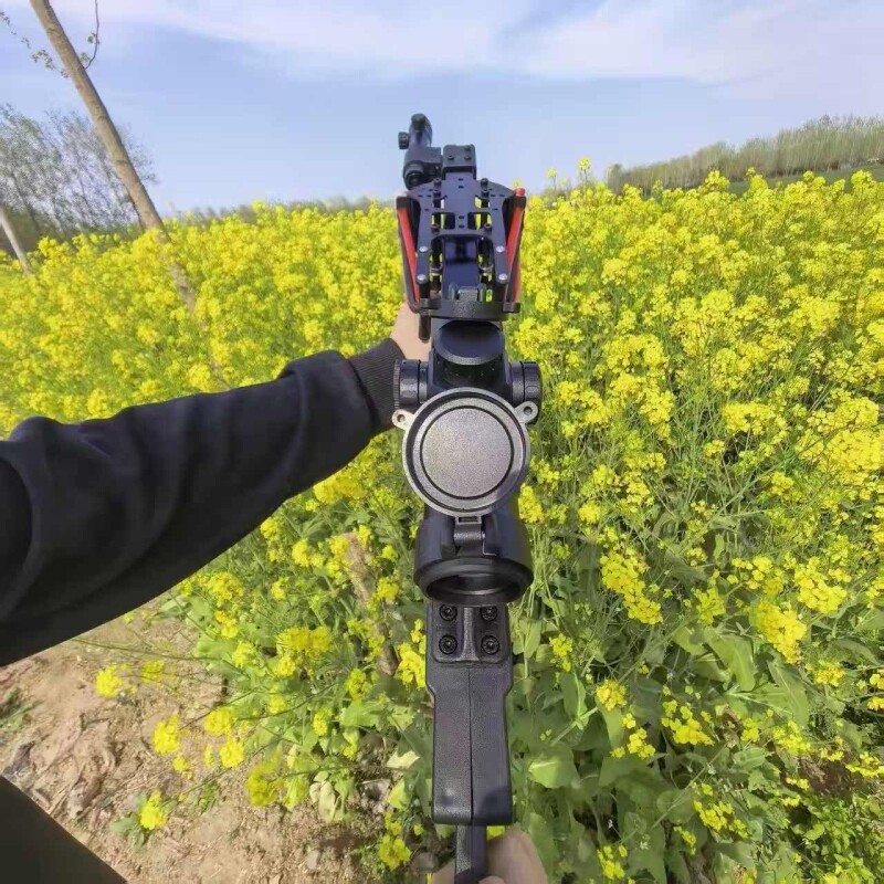 户外健身器材新三代闪龙两用复合弹弓圆扁皮小巧轻便连发精准稳定图片