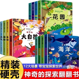 立体翻翻书绘本书藏起来 小秘密宝宝撕不烂书本儿童故事书1一3一6岁3d2岁海洋动物0到3岁幼儿园书籍启蒙早教一岁认知有趣奇妙阅读