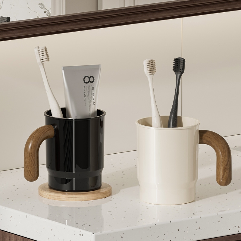 家用漱口杯儿童情侣牙缸牙具杯卫生间宿舍高级感电动牙刷杯洗漱杯