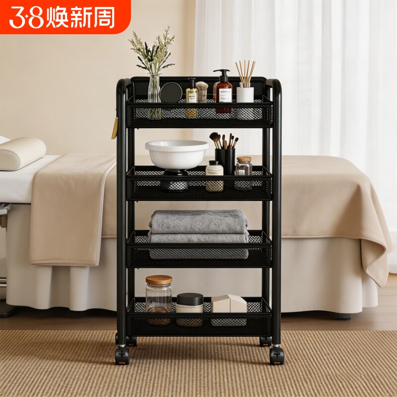 高级美睫整形仪器置物架专用皮肤管理可移动收纳架美容院小推车