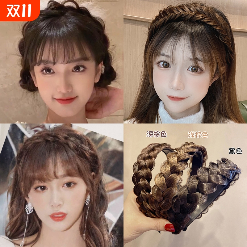 思妮媛鱼骨辫发箍头扣