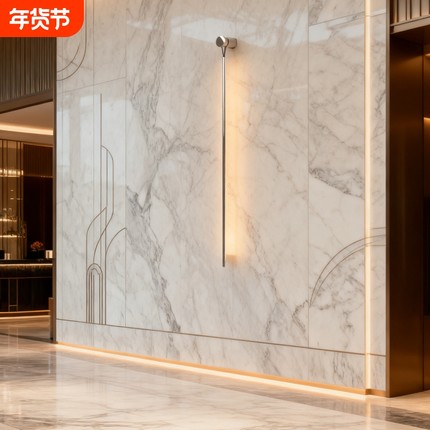 别墅壁吊灯客厅不锈钢极简线条LED线条灯简约壁灯新款卧室楼梯