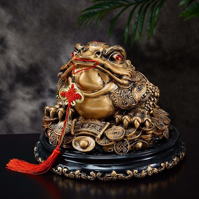 招财存拆财源滚滚金蟾摆件三足蟾蜍开业礼品办公室收银台装饰品