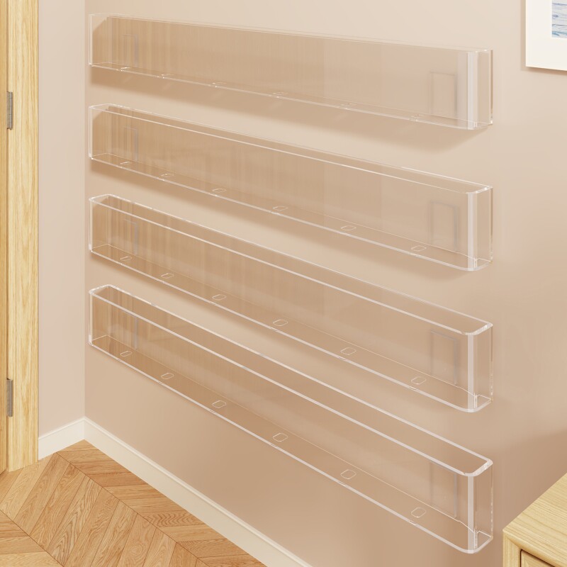 浴室壁挂化妆品架镜柜收纳盒护肤品整理架子客厅多功能多层墙面