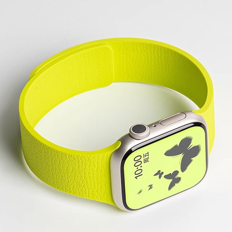 适用苹果手表带iwatch S10表带applewatch9磁吸S9硅胶智能S8腕带Ultra女SE运动男S7运动高级透气夏季42/45mm