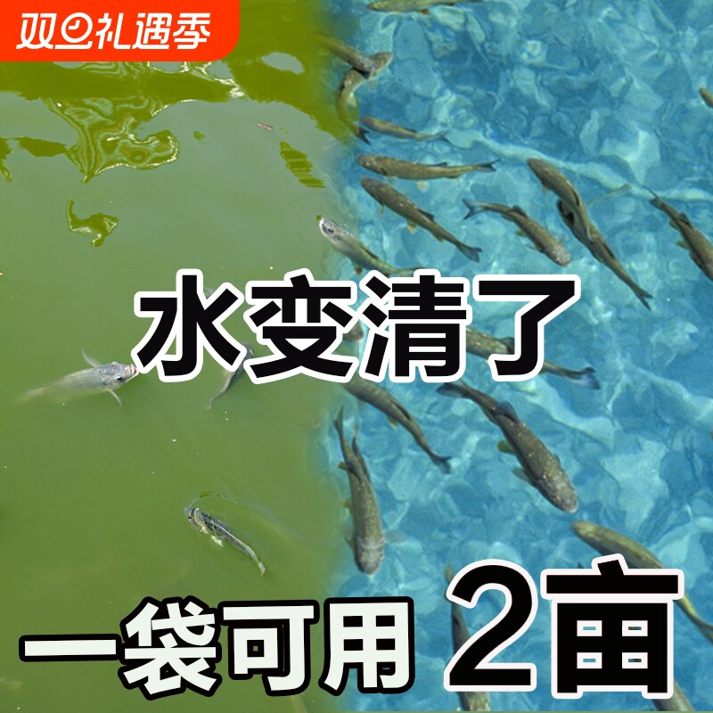鱼塘除铁锈剂除绿藻水除藻浊清水质净化剂虾消毒杀菌S池塘养殖