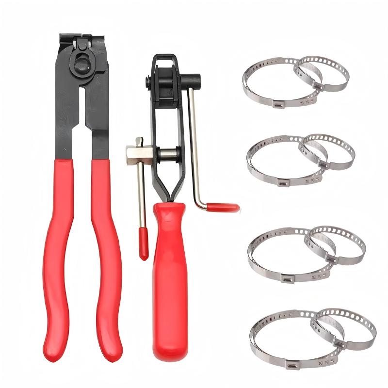 单耳无极卡箍软管夹压接工具套装 球笼卡箍钳抱箍钳球笼拆 卸工具