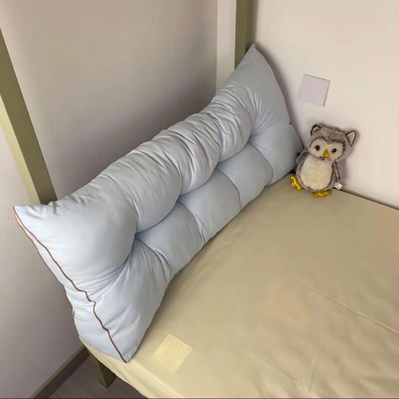 三角床头靠垫卧室榻榻米手机兜靠枕加厚软包宿舍靠枕女生看书手机
