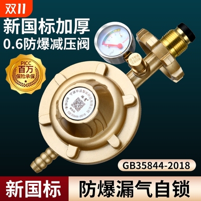 国标家用液化气防爆减压阀煤气阀