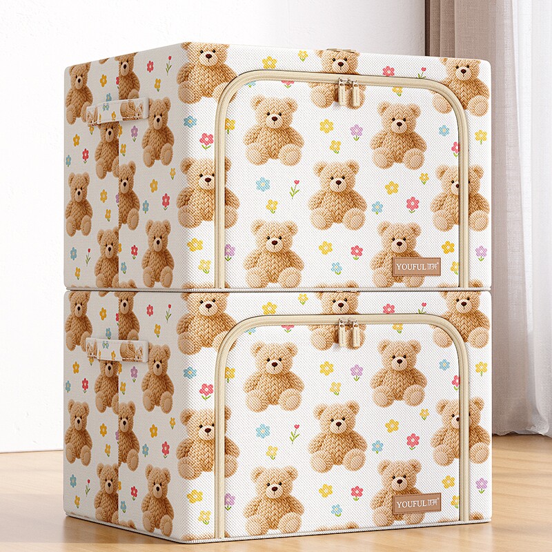 衣服收纳箱家用加厚牛津布艺可折叠装衣服整理箱盒袋衣柜大容量筐