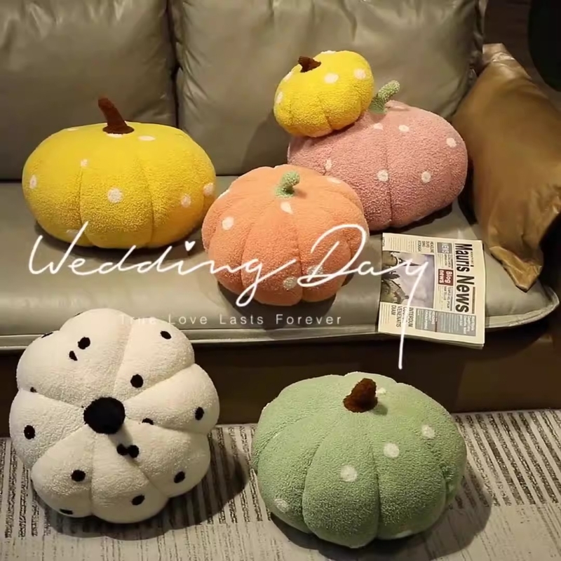ins风南瓜抱枕沙发客厅卧室装饰飘窗台床上靠垫创意可爱毛绒靠枕
