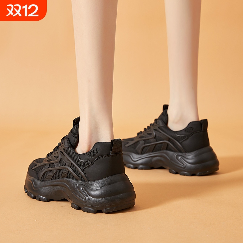 内增高6cm厚底老爹鞋女款2025新款秋季爆款百搭休闲运动鞋女鞋子