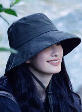 2026新款帽子女款户外防晒帽登山夏季渔夫帽遮阳帽防紫外线太阳帽