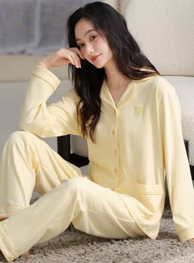 睡衣女冬季家居服2025年纯棉高颜值好看大码带胸垫可外穿家居服