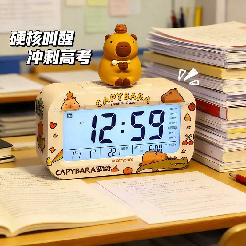 闹钟学生专用起床神器多功能智能电子表时钟儿童男女孩用强力叫醒