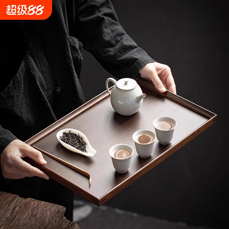实木竹木托盘茶盘点心盘端菜托盘图片