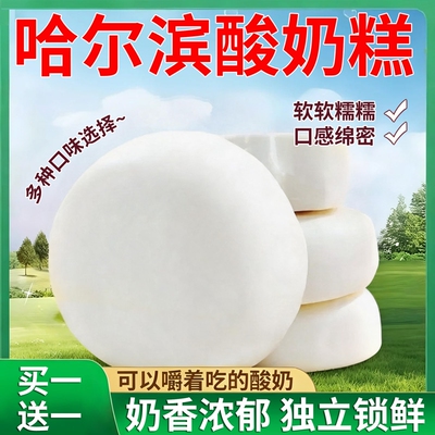 正宗哈尔滨特产酸奶糕东北奶酪奶疙瘩手工网红干噎酸奶皮子旗舰店