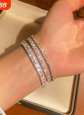 莫桑钻手链女生日礼物