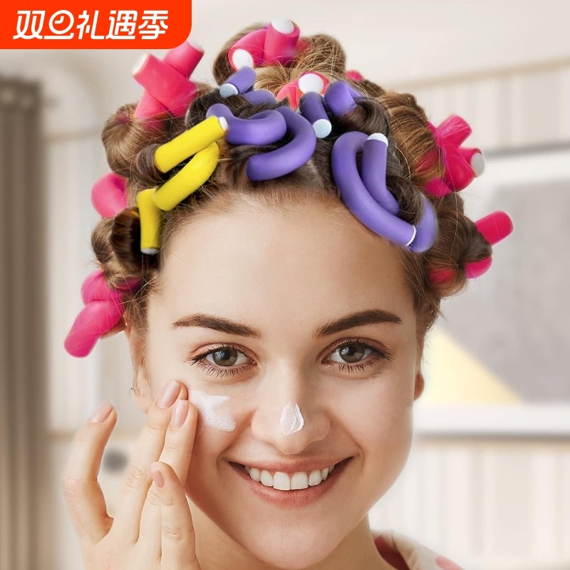 万能杠烫发隔热橡胶棒定型不伤发冷烫杠子定型海绵卷睡觉卷发神器