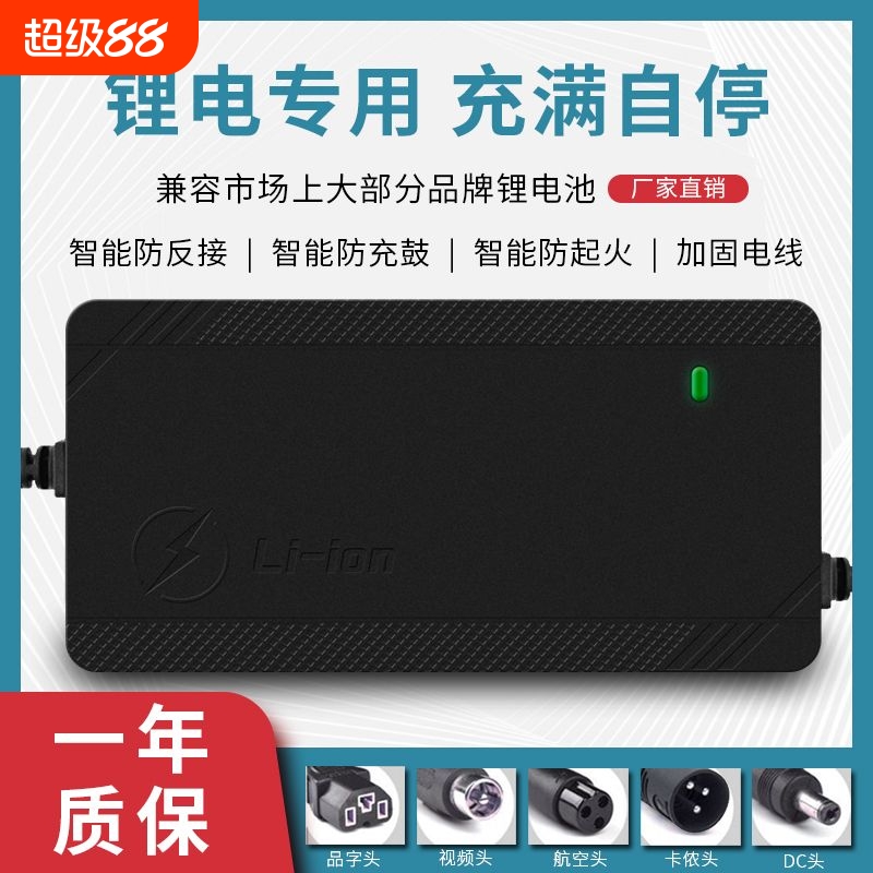 德国锂电池电动车充电器48V54.6V60V72V84V2A3A5A铁锂铁塔电池