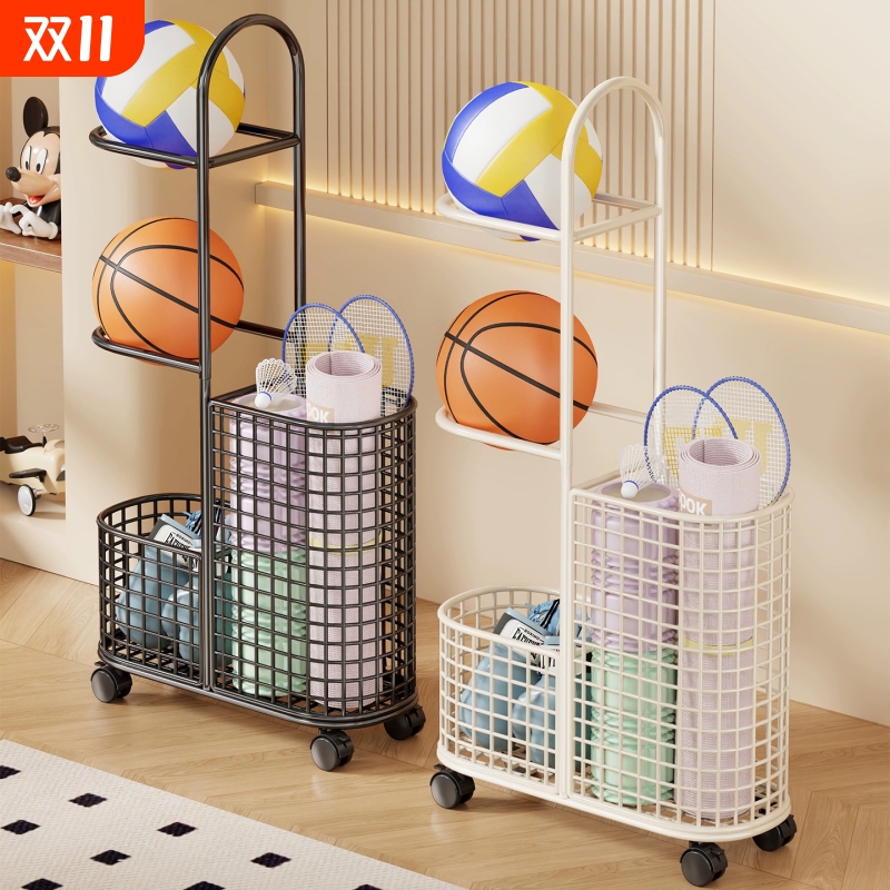 篮球收纳架大容量可移动健身