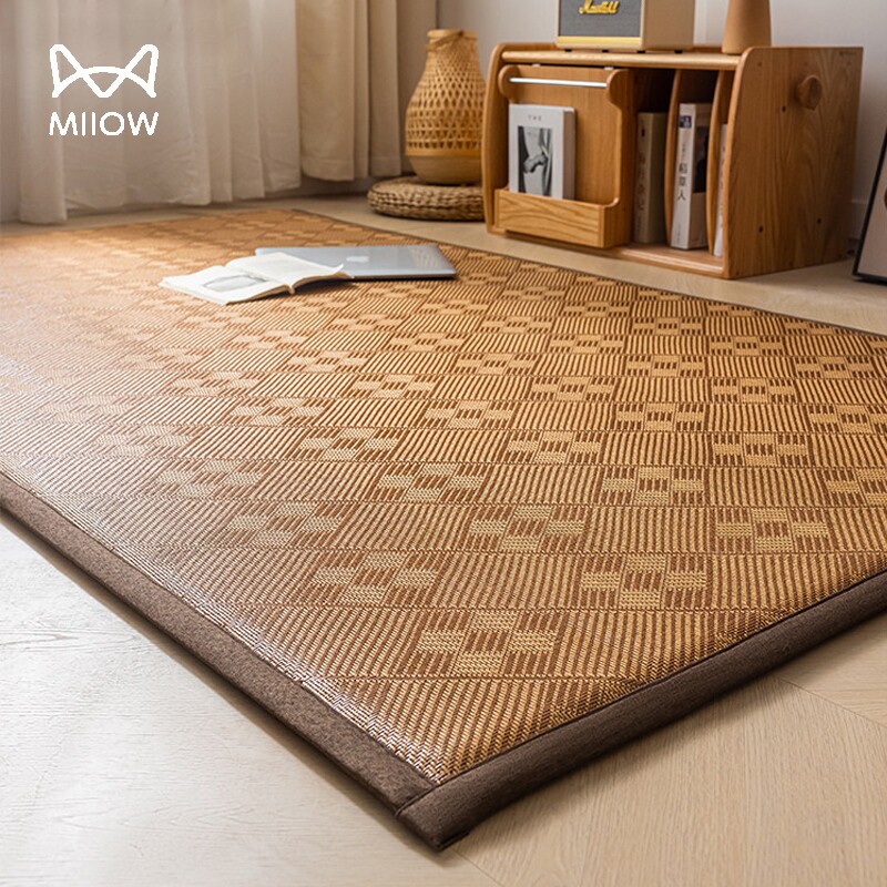 猫人夏季凉席藤席2026新款夏凉垫榻榻米席子冰藤席加厚冰丝席竹席