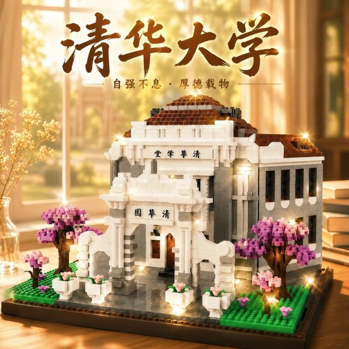 【高颜值】名校大学积木模型拼装