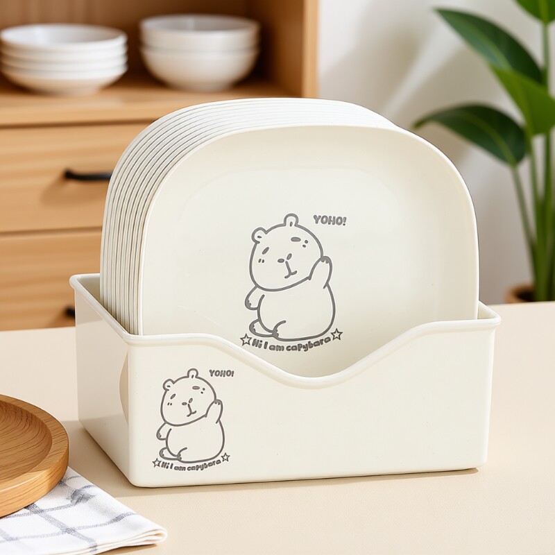 吐骨碟家用骨碟骨头碟放菜碟客厅水果盘子吐骨头盘桌面收纳垃圾盘