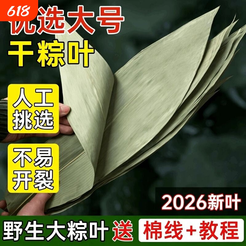 干粽叶大号免邮商用批发端午节