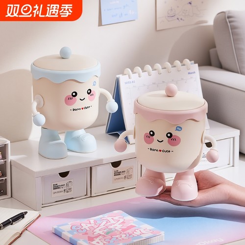 桌面垃圾桶小号可爱迷你家用儿童书桌办公室桌上床上床头纸篓带盖