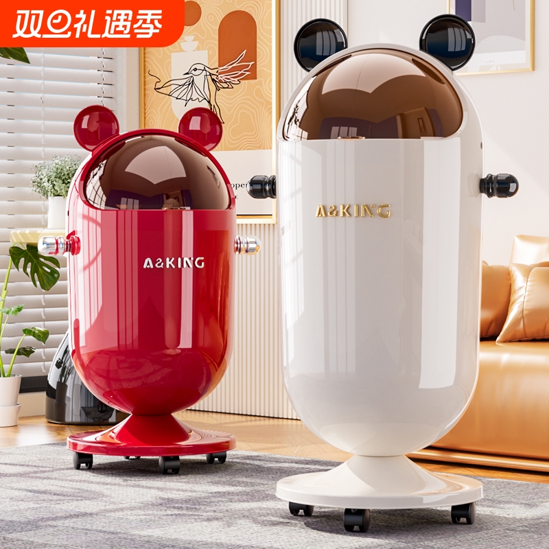 【店长推荐】带轮可移动垃圾桶