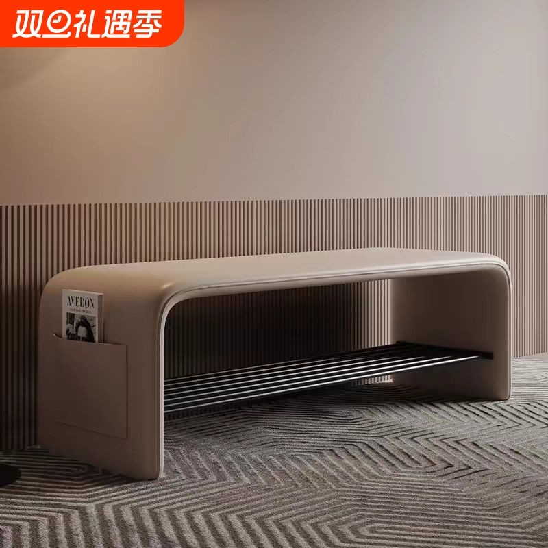 高级感换鞋凳门口家用长条入户可坐鞋柜轻奢高级感户型卧室换鞋凳