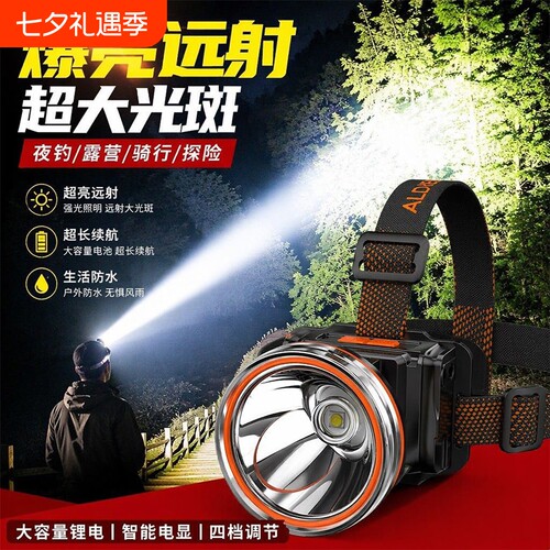 公牛适用头灯强光充电头戴式照明