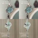 鱼你相依森系缠绕项链镂空高级感项链ins潮流新款 小清新 小众款