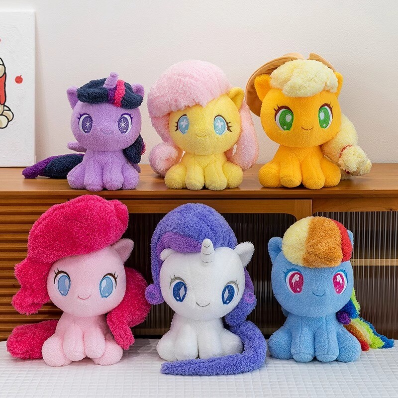 正版小马宝莉周边坐姿毛绒玩具碧琪玩偶公仔紫悦云宝抱枕生日礼物